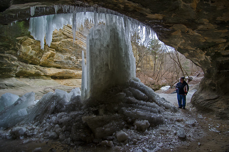 Frozen Falls in LaSalle Canyon