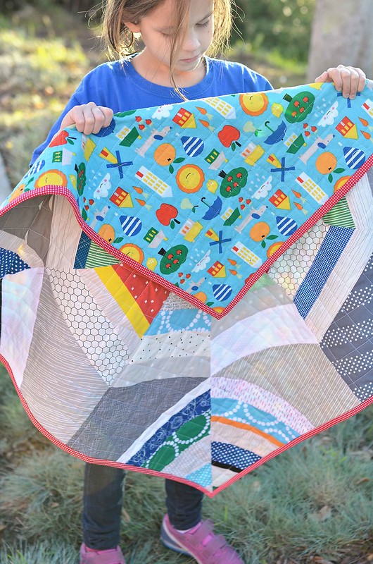 octagon shimmer baby quilt
