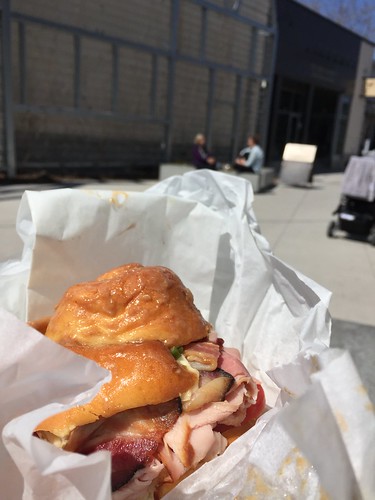 April 21 #dailylunches - run, don't walk, to Piggy Market to get this "ham sandwich"