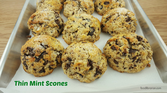 Girl Scout Thin Mint Scones