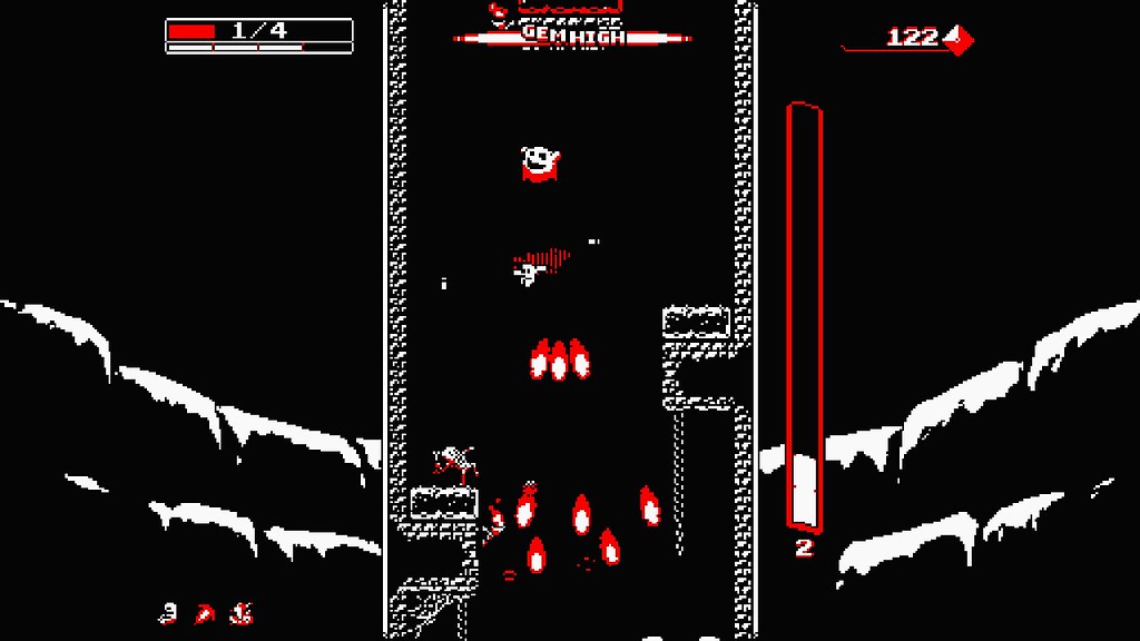Downwell, PS4 and PS Vita