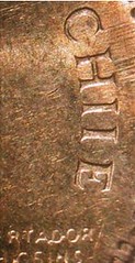 2008 Chile 50-peso coin closeup