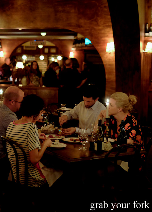 Diners in the Beatrix Dining Room at Restaurant Hubert Sydney