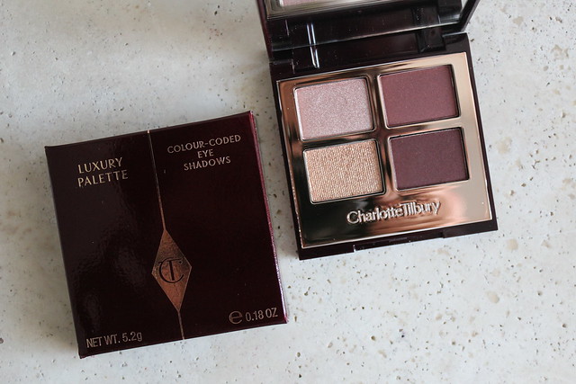 charlotte tilbury vintage vamp palette review and swatch