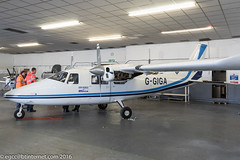 G-GIGA - 2011 build Vulcanair P.68C, with Westair Engineering at Barton