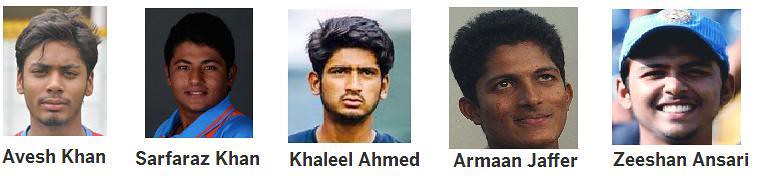 Under 19 Cricket WC 2016 - 5 Muslim Players