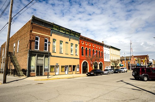 architecture buildings colorful indiana greensburg