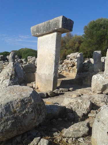 One of the taula sanctuaries already excavated in Menorca: the Taula sanctuary at Torralba d'en Salort. Courtesy Sa Cudia Cremada Field School