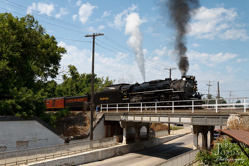 road ohio train us unitedstates overpass steam pole ashtabula nickelplate nkp 284 765