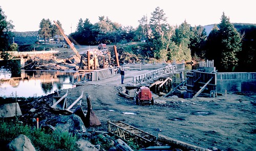 bridge river construction 35mmfilm palmerrapids madawaskariver