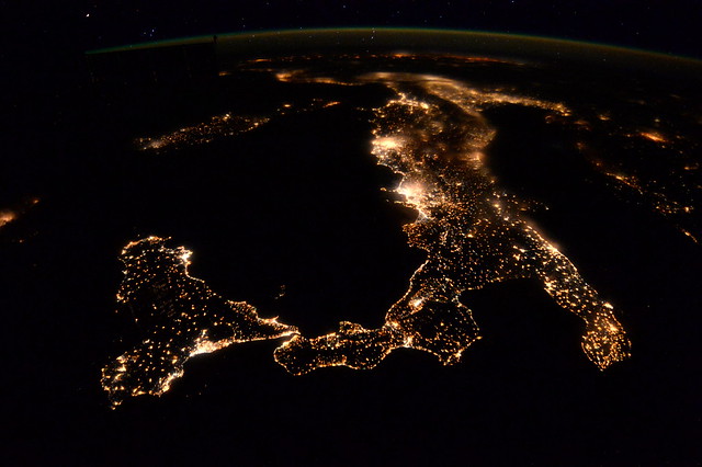 Italy at night