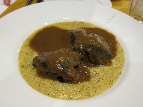 Veal Cheeks with Polenta