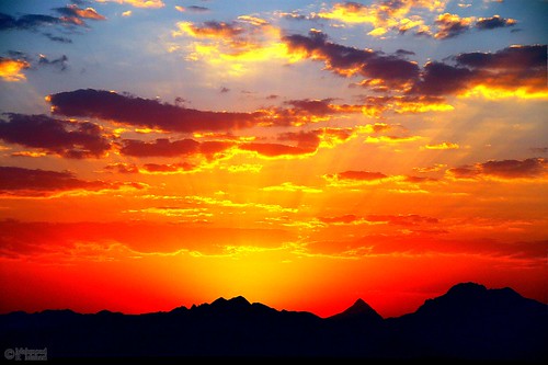 light sunset sky sun mountain reflection clouds iran rays burningsky kerman sirjan