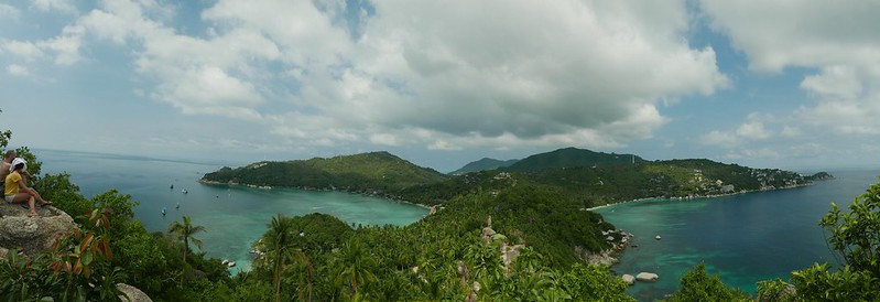 Panorama vom Aussichtspunkt im Süden von Ko Tao. Trauminsel.