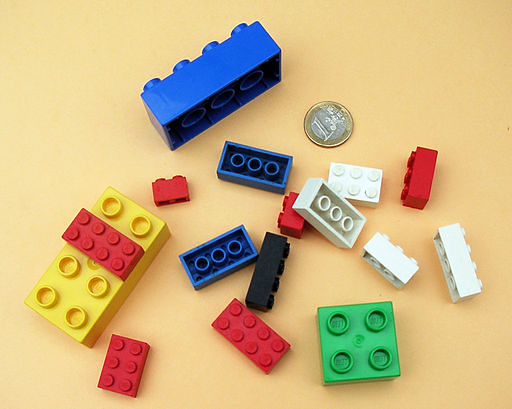 Lego and Duplo bricks