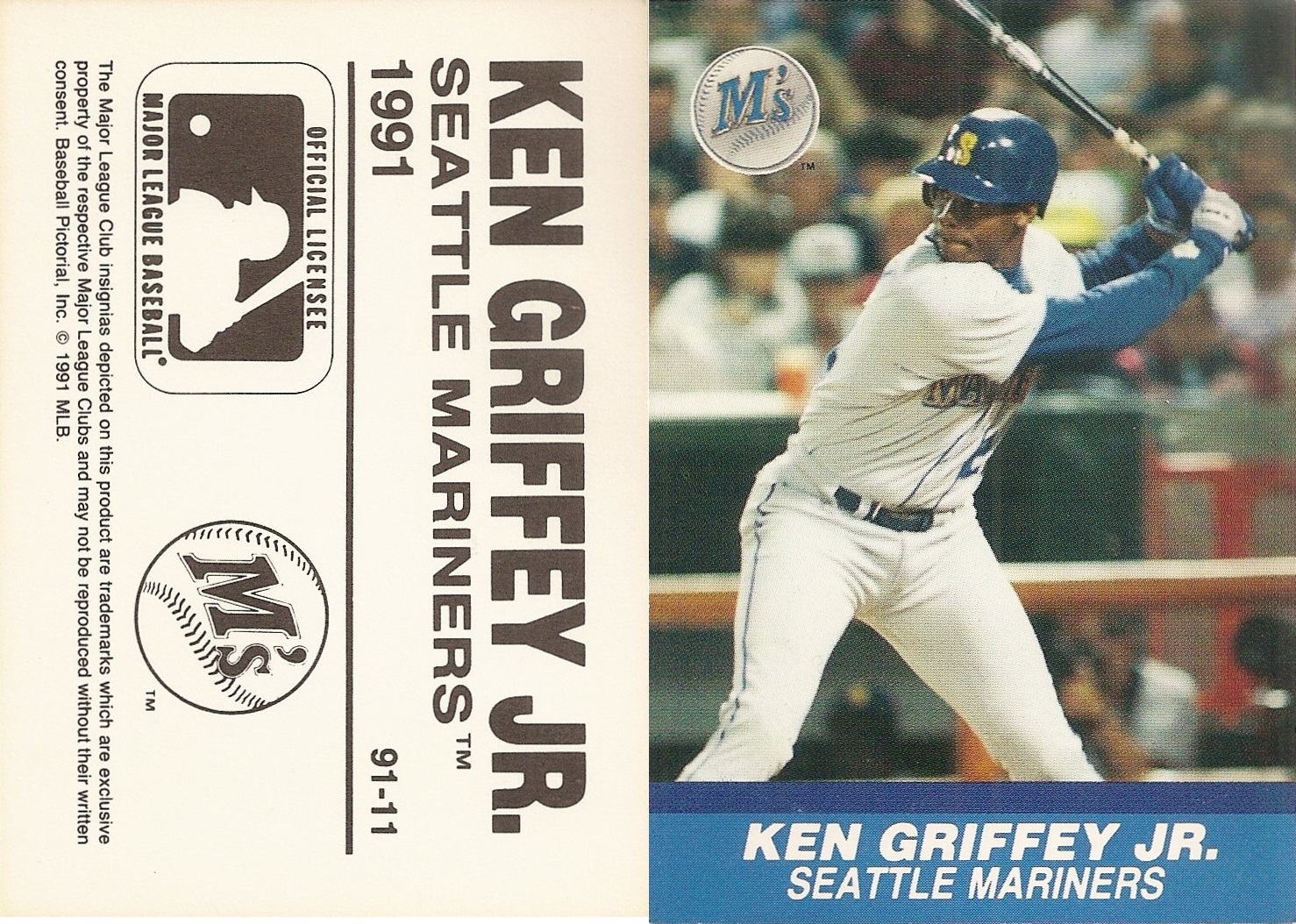Ken Griffey Jr 1991 Star Company Seattle Mariners 9-card Gold Series Set #/1500 