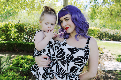 Trashy Diva Annette Dress in Zebra Bows Rockabilly Baby Annie dress in Zebra Bows