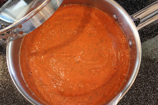 Pour into Sauce Pan. Cover & simmer over medium heat for 10-15 minutes.