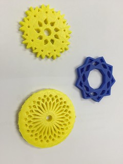 Computer class 2D geometric shapes to 3D printing