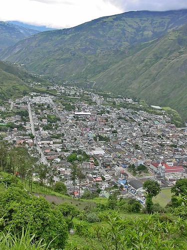 mountains southamerica ecuador cityscape view andes vista townscape banos bellavistacross