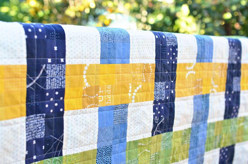woven baby quilt