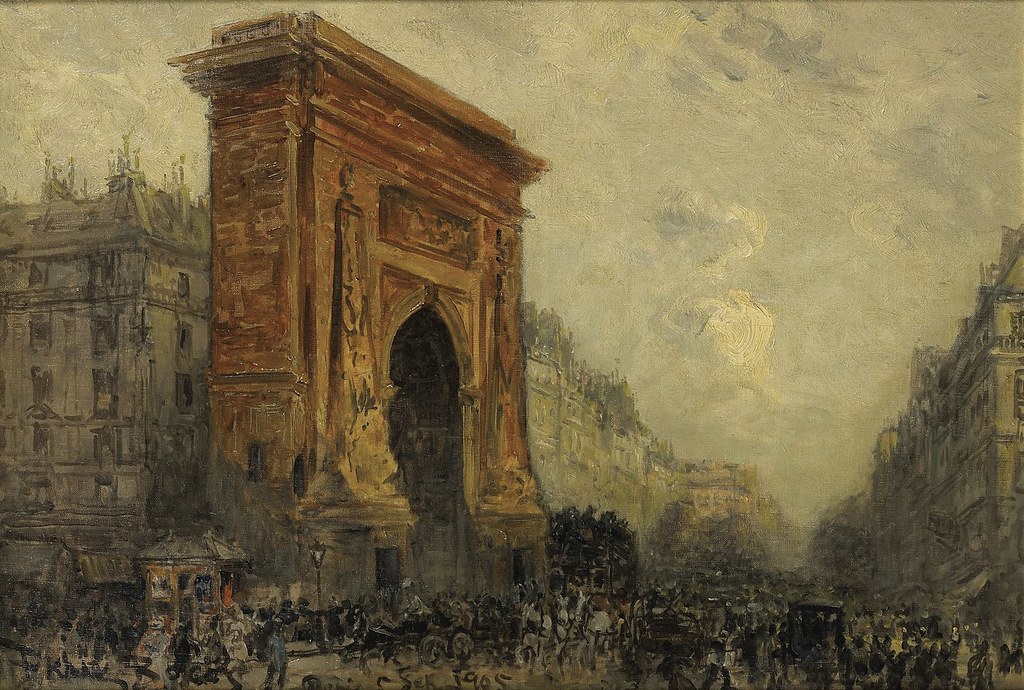 Paris, the Porte Saint-Denis by Frank Myers Boggs - 1905