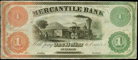 Washington, District of Columbia. Mercantile Bank $1