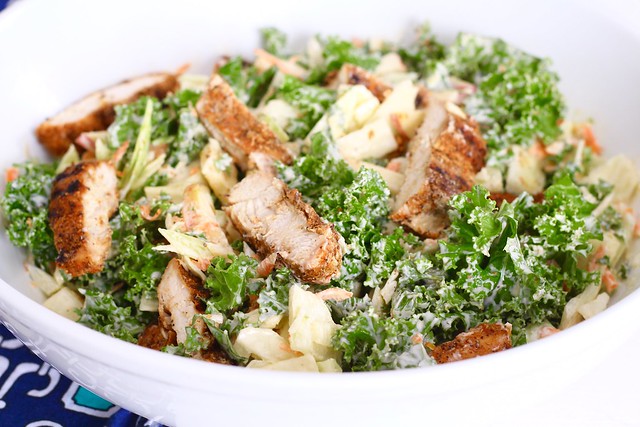 Grilled Chicken with Kale Slaw