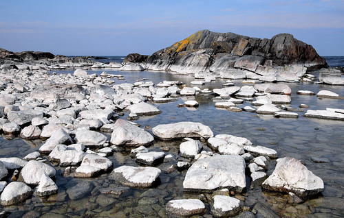 blue sea sky seascape nature water rock stone landscape rocks waterfront sweden outdoor formation shore serene sverige uppland roslagen väddö