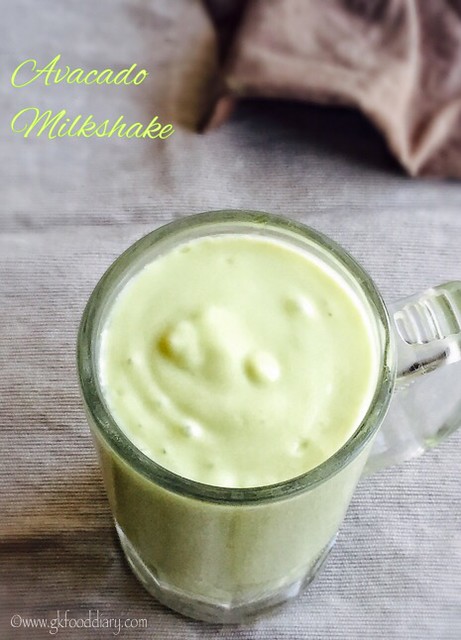 Avocado Milkshake recipe for Toddlers and Kids2