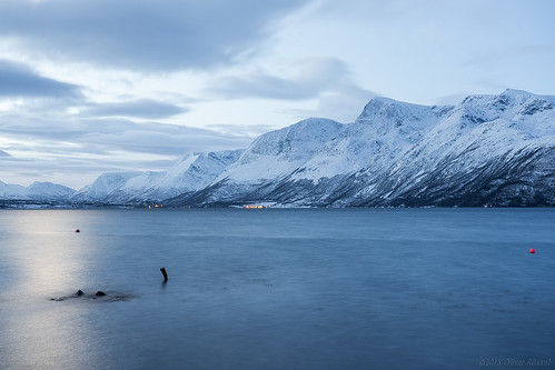 longexposure blue winter sea snow mountains ice water norway le fjord oru jonimitchell troms 2016 svensby