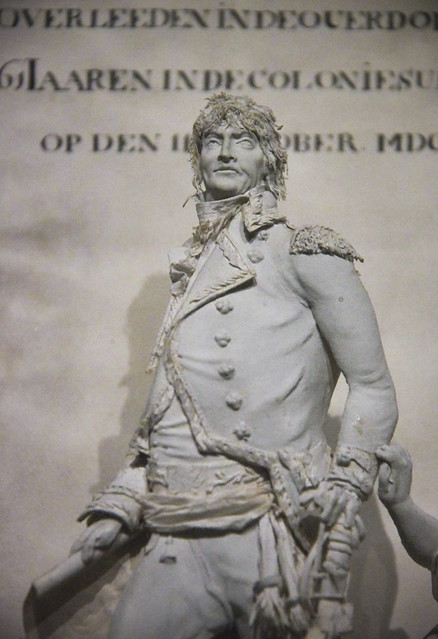 Model of the memorial of J.F. de Friderici Gerrit Schouten, wood papaer glass, 1812