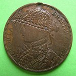 Engraved Victoria Head as Jockey