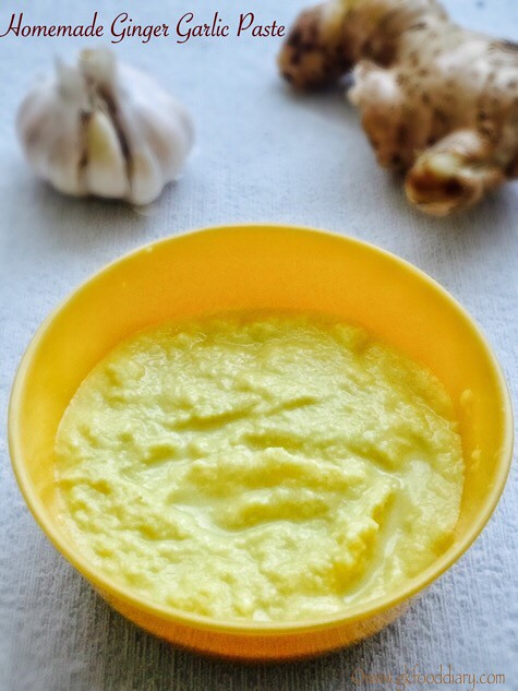Homemade Ginger Garlic Paste Recipe for Baby Food2