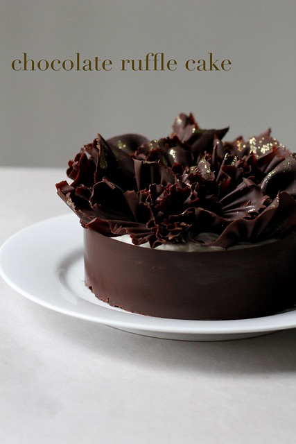 chocolate ruffle cake