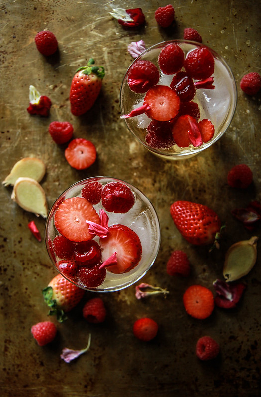 Strawberry Raspberry Moscow Mules