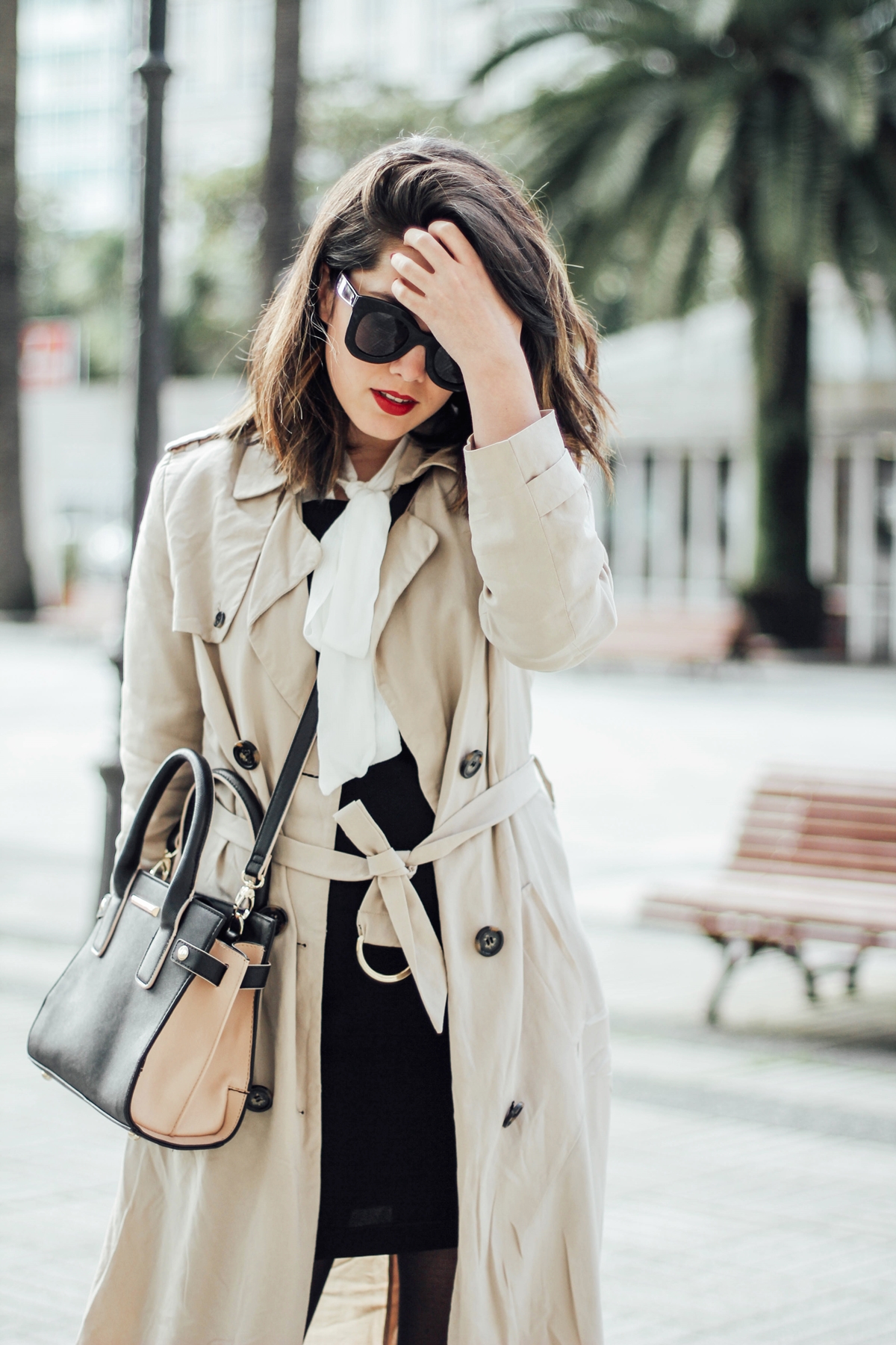 styleheroes-dorothy-perkins-pinafore-dress-trench-baby-marta-celine-sunglasses-streetstyle-march