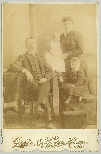 Cabinet Card Family of Four