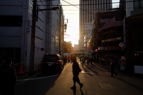 street sunset people japan tokyo asakusa