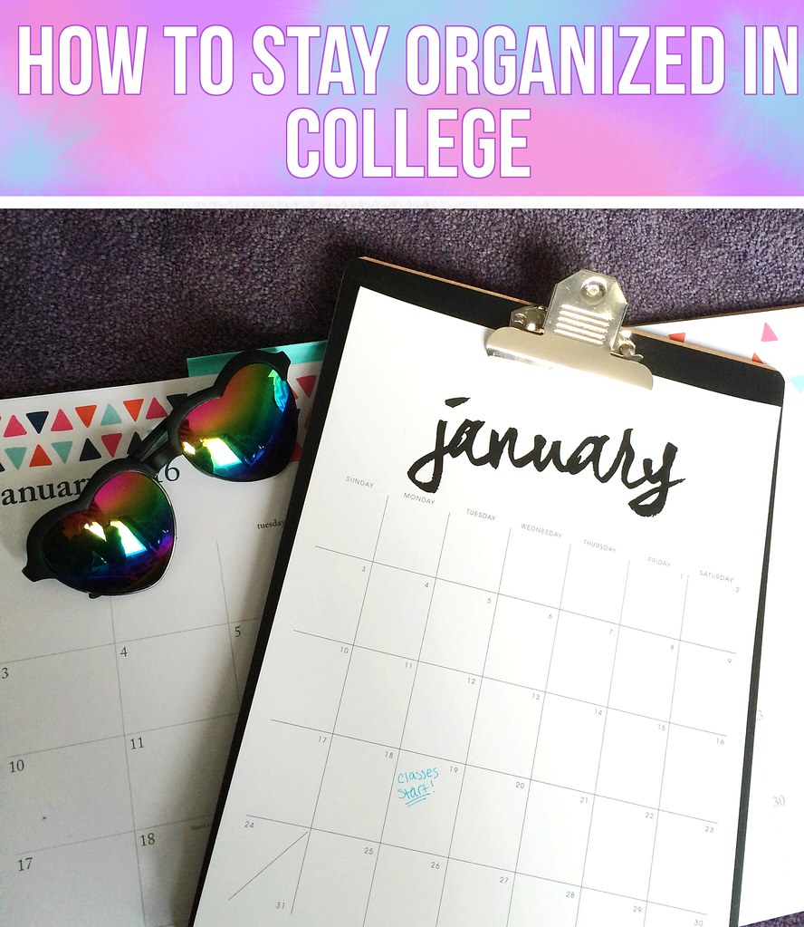 How To Stay Organized in College // eyeliner wings & pretty things