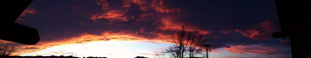 Denver Sunset Panorama 2-10-2016