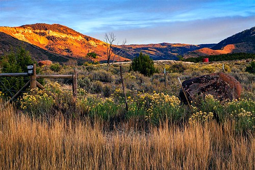 autumn mountains field landscape colorado desert mesa
