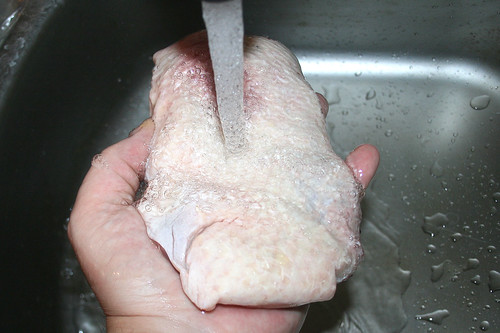 20 - Entenbrust waschen / Wash duck breast
