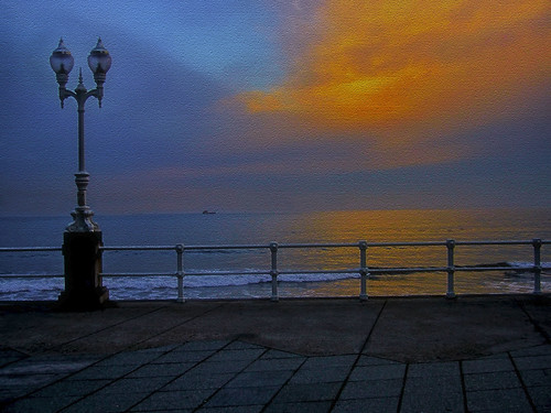 sunset españa atardecer spain gijón asturias playa sanlorenzo elmuro
