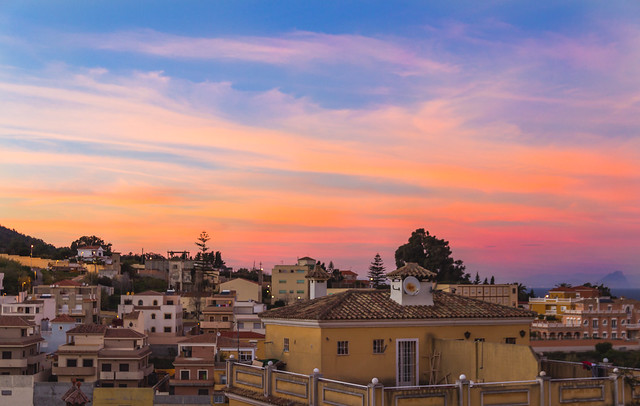 Sunset Ceuta, Spain