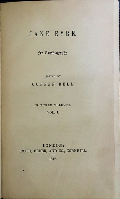Jane Eyre first edition title page