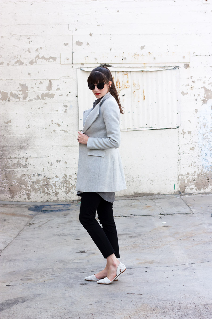 Zara Coat, Black Cropped Pants