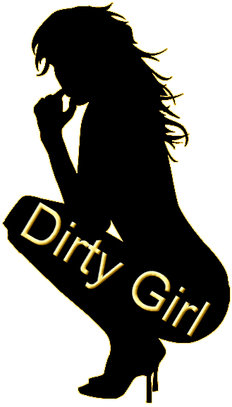 Dirty Girl Banner Gold
