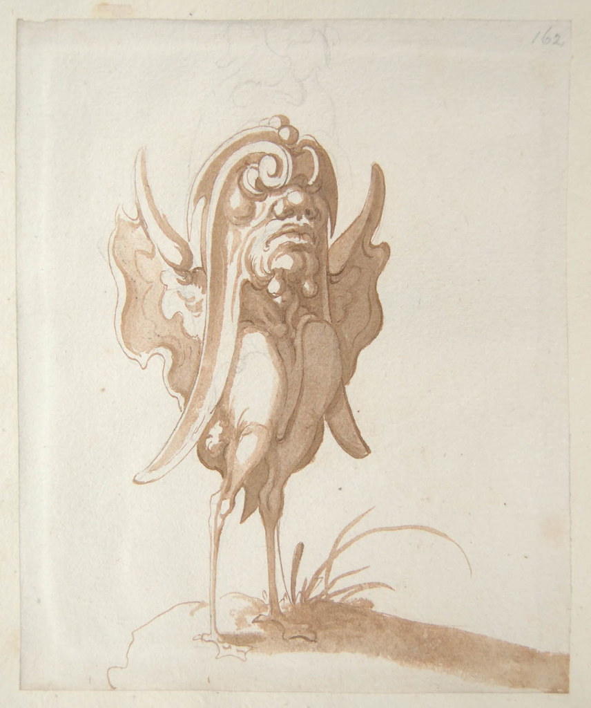 Arent van Bolten - Monster 162, from collection of 425 drawings, 1588-1633