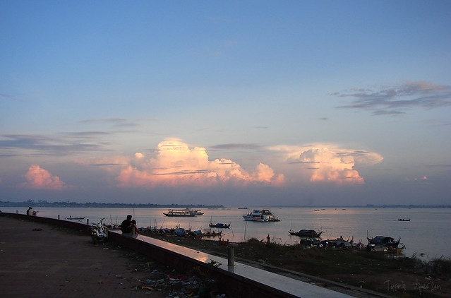 rainclouds over Mekong